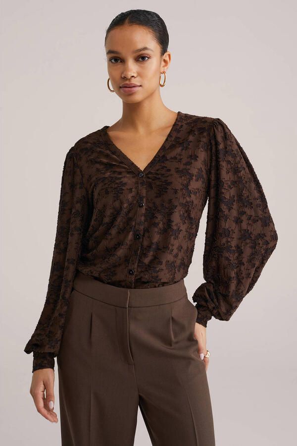WE Fashion blouse bruin