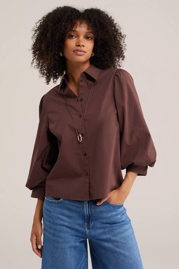 WE Fashion blouse bruin