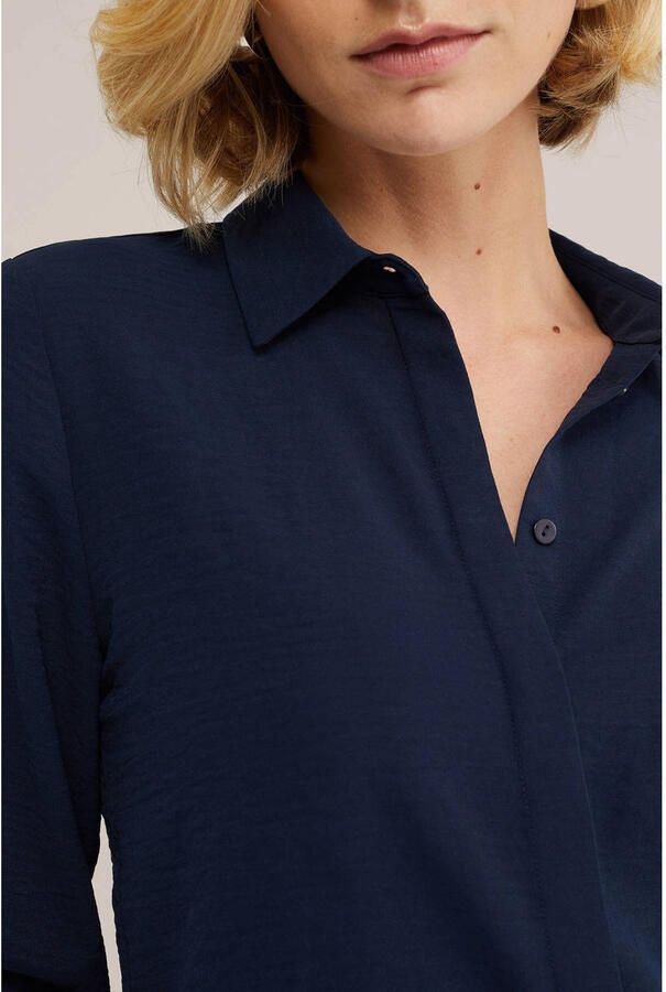 WE Fashion blouse donkerblauw
