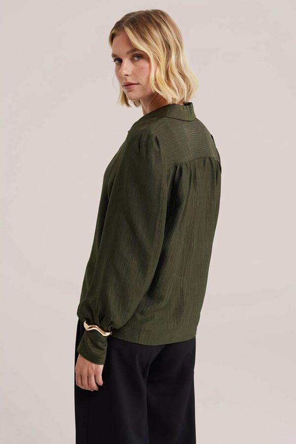 WE Fashion blouse donkergroen - Foto 2