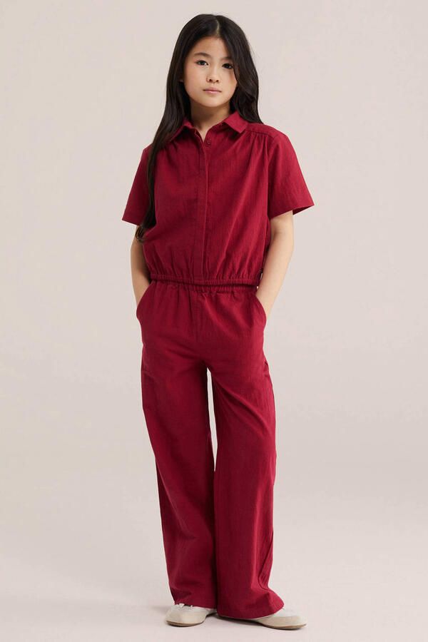 WE Fashion blouse donkerrood - Foto 2