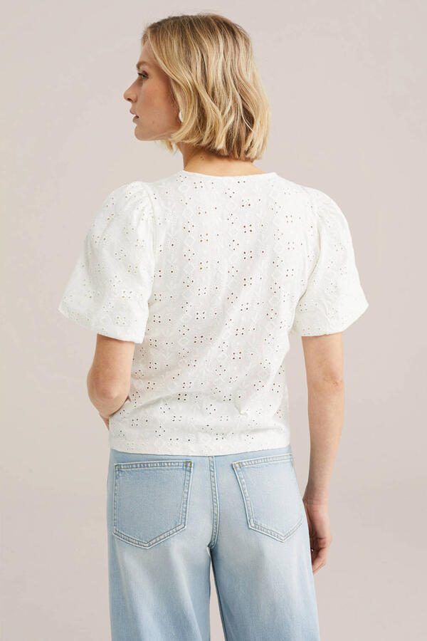 WE Fashion blouse ecru broderie - Foto 2