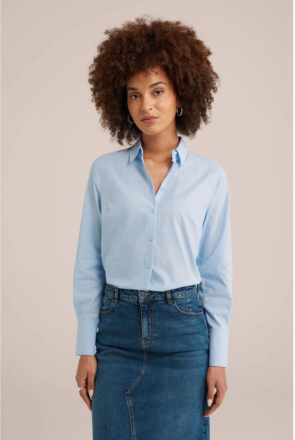 WE Fashion blouse lichtblauw