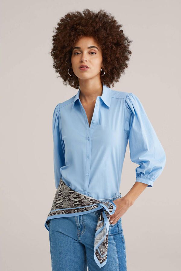 WE Fashion blouse lichtblauw