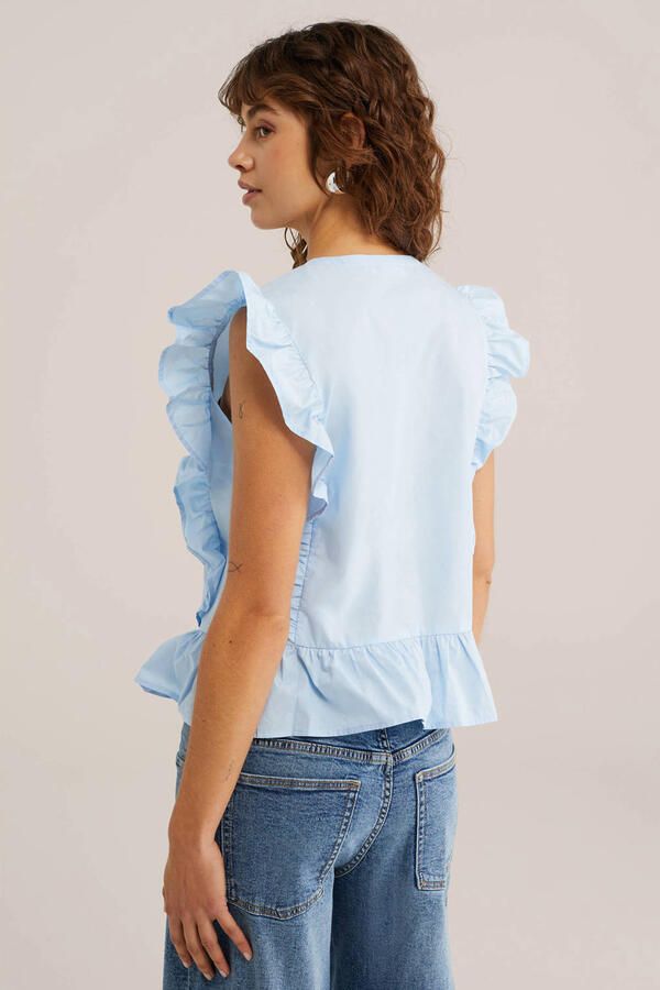 WE Fashion blouse lichtblauw - Foto 3