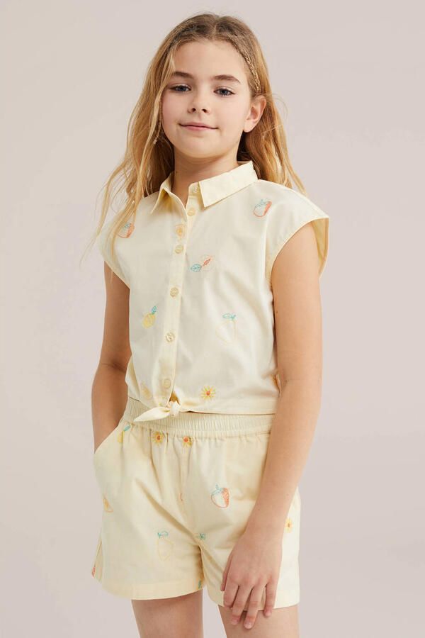 WE Fashion blouse lichtgeel