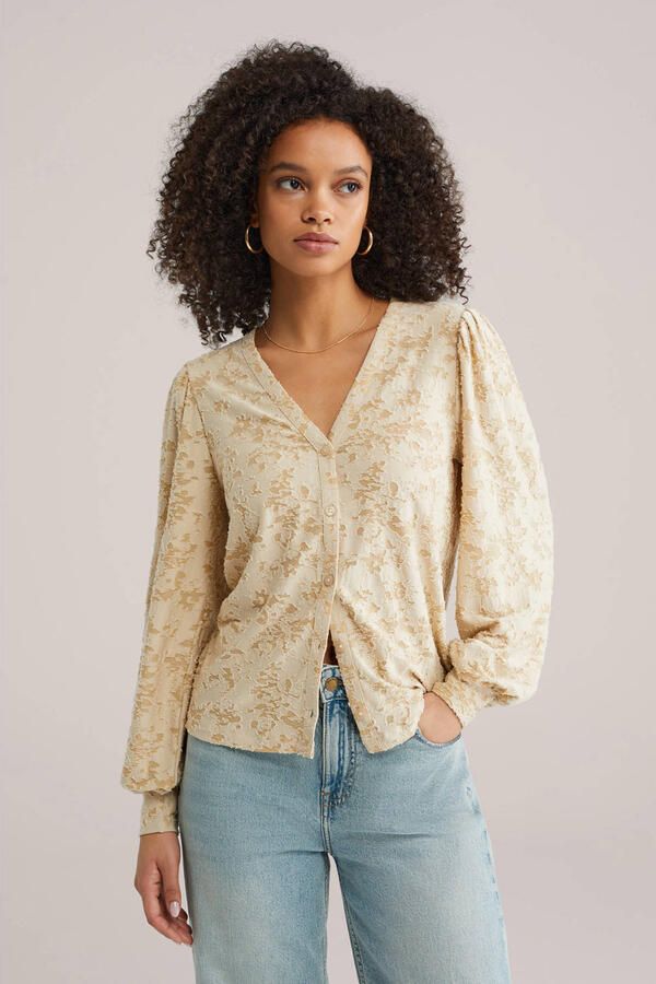 WE Fashion blouse lichtgeel