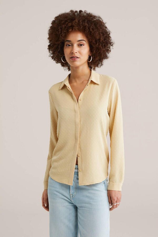 WE Fashion blouse lichtgeel