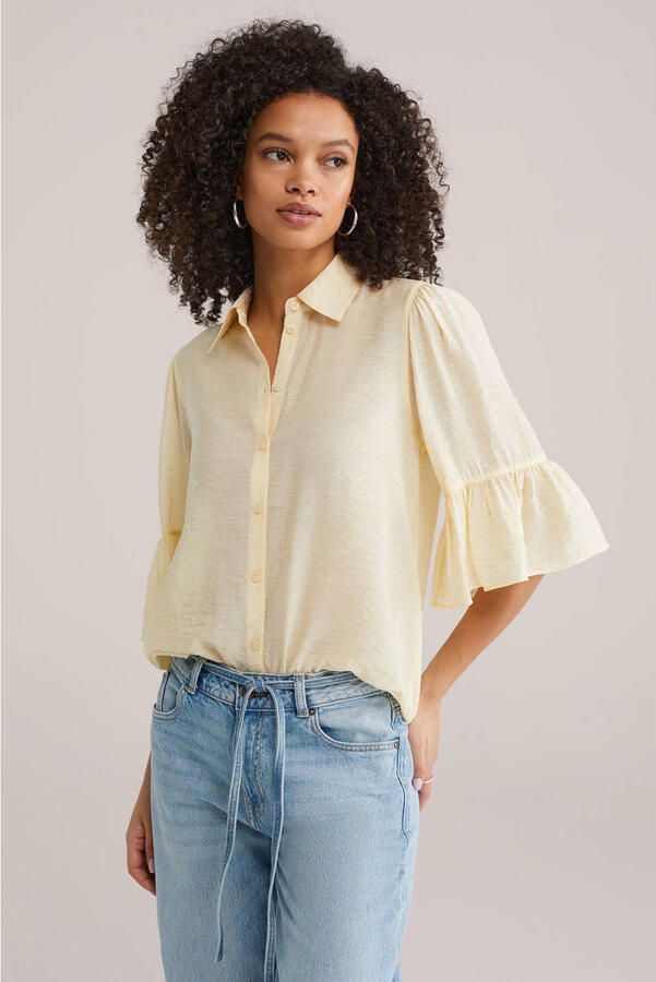 WE Fashion blouse lichtgeel