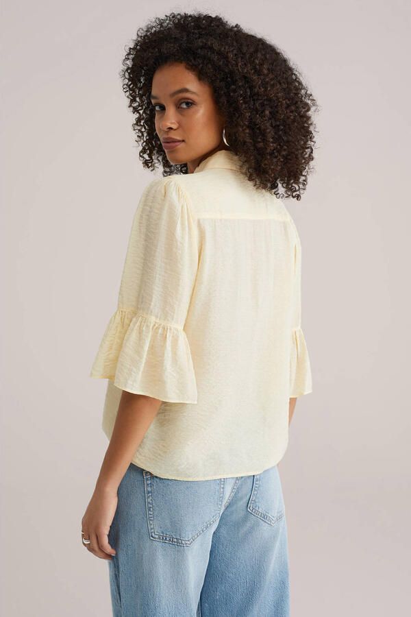 WE Fashion blouse lichtgeel - Foto 3