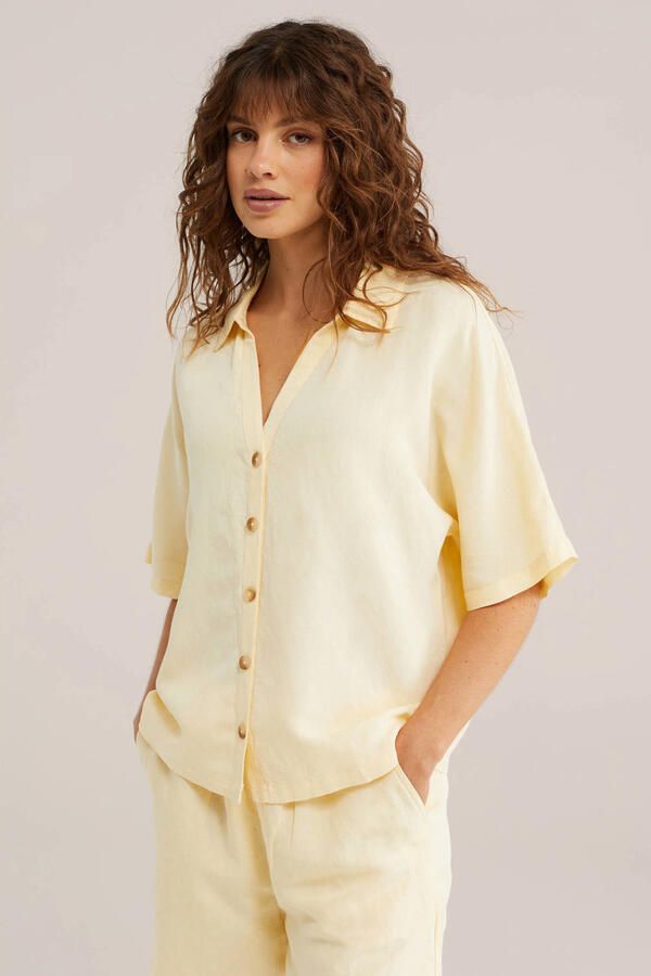 WE Fashion blouse lichtgeel