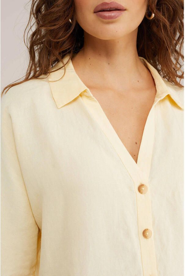 WE Fashion blouse lichtgeel - Foto 2