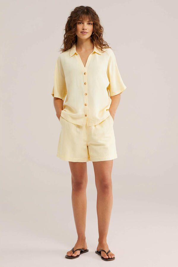 WE Fashion blouse lichtgeel - Foto 3