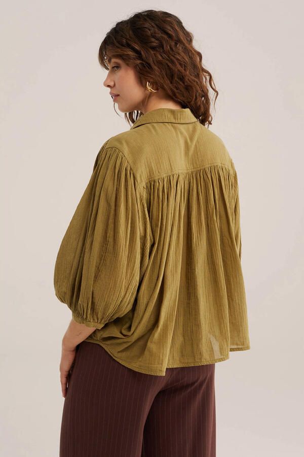 WE Fashion blouse lichtkaki - Foto 3