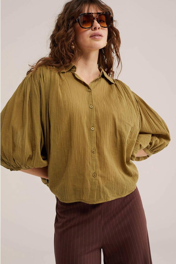 WE Fashion blouse lichtkaki - Foto 2