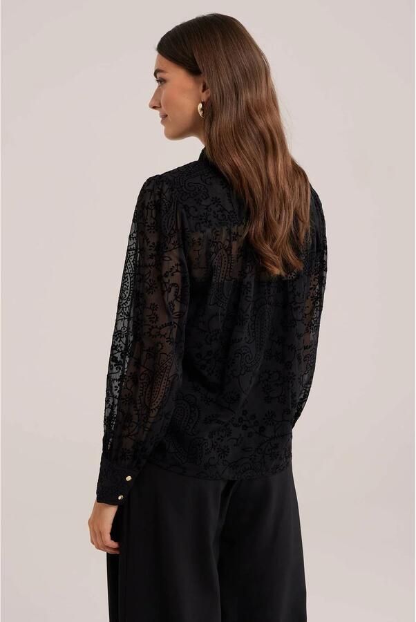 WE Fashion blouse met print zwart - Foto 3