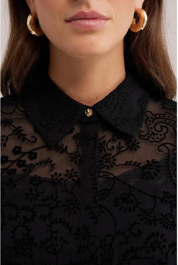 WE Fashion blouse met print zwart - Foto 2