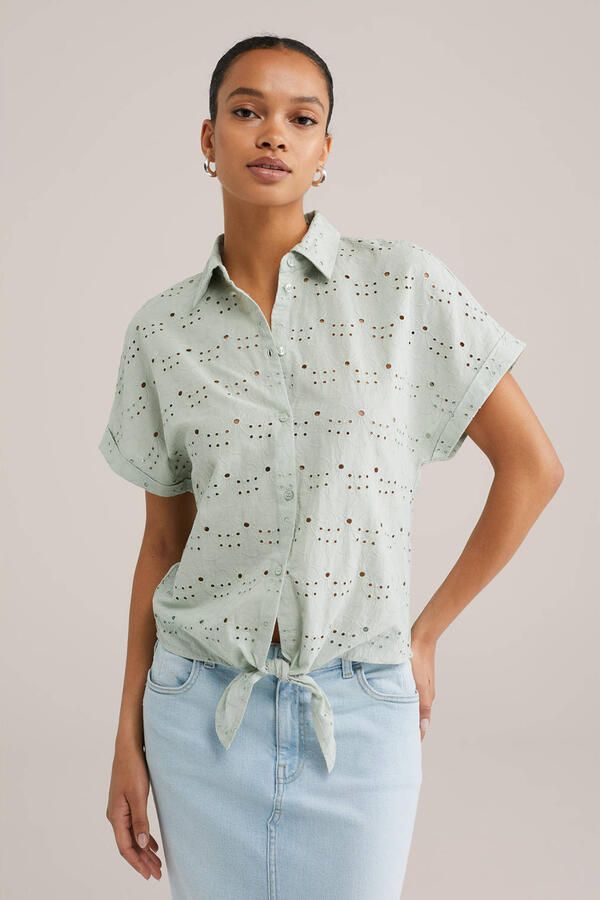 WE Fashion blouse mintgroen
