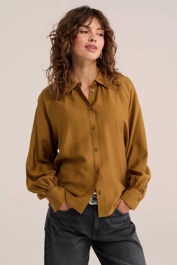 WE Fashion blouse oker