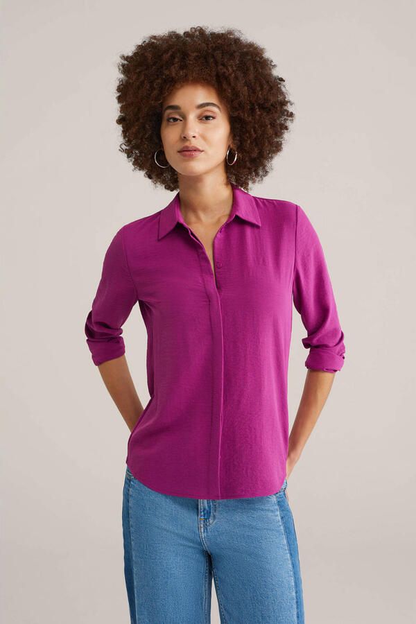 WE Fashion blouse paars