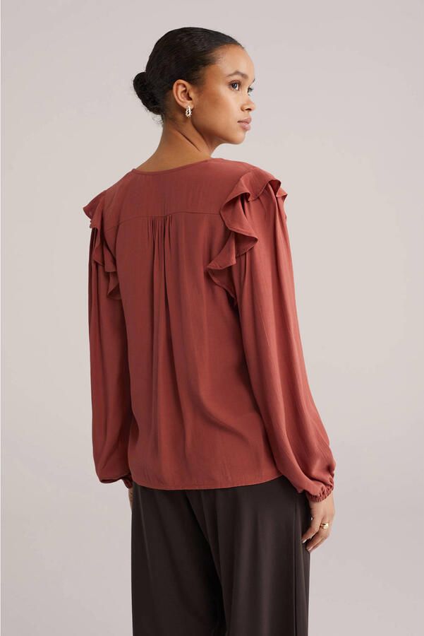 WE Fashion blouse roodbruin - Foto 2