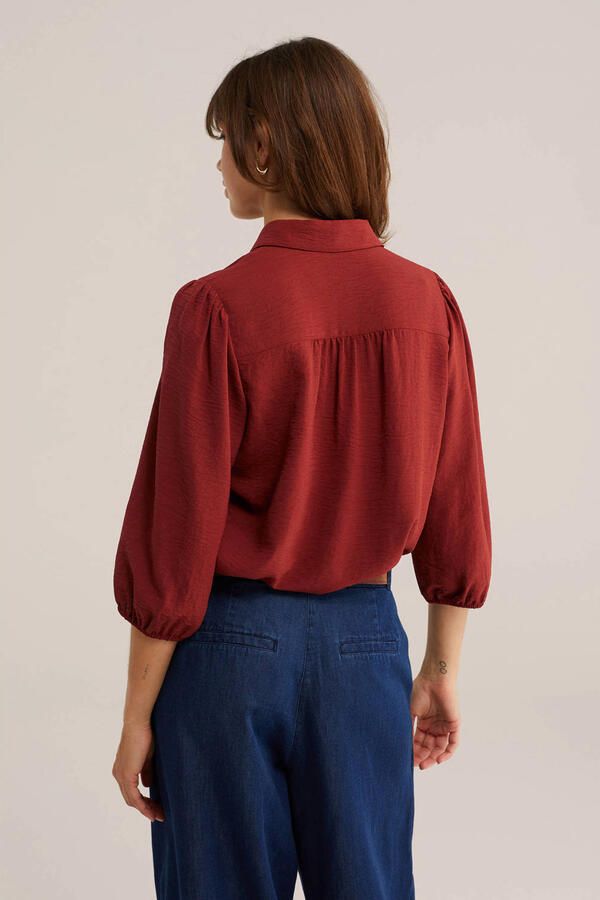 WE Fashion blouse roodbruin - Foto 3