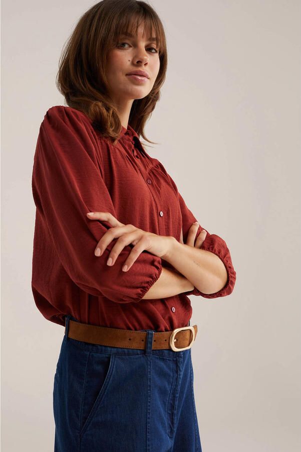 WE Fashion blouse roodbruin - Foto 2
