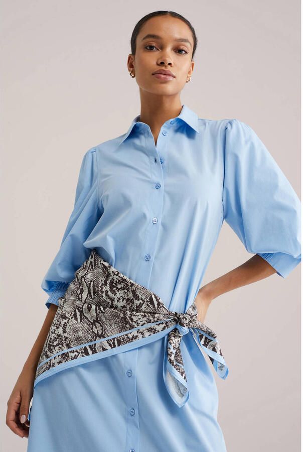WE Fashion blousejurk lichtblauw - Foto 3
