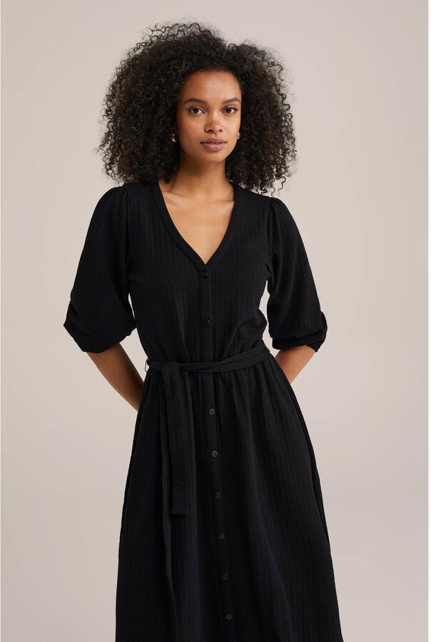 WE Fashion blousejurk zwart