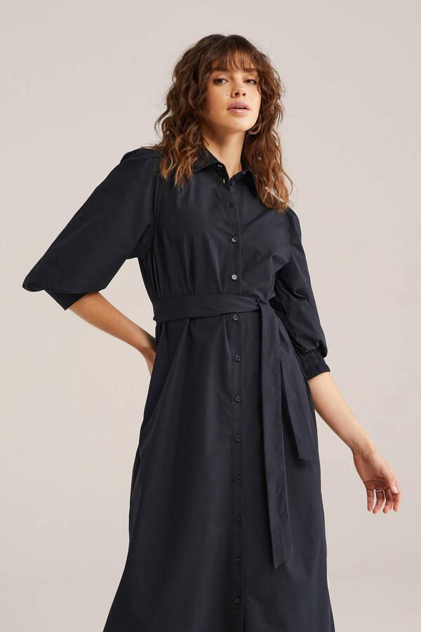 WE Fashion blousejurk zwart