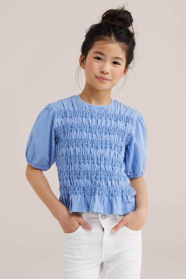 WE Fashion blousetop blauw