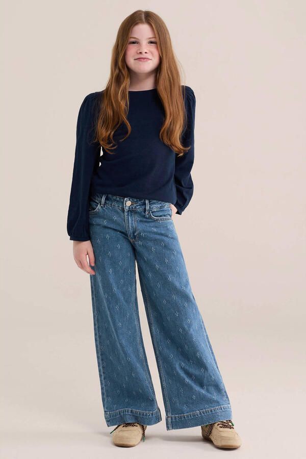 WE Fashion blousetop donkerblauw - Foto 3