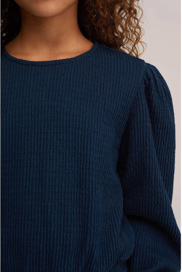 WE Fashion blousetop donkerblauw - Foto 2
