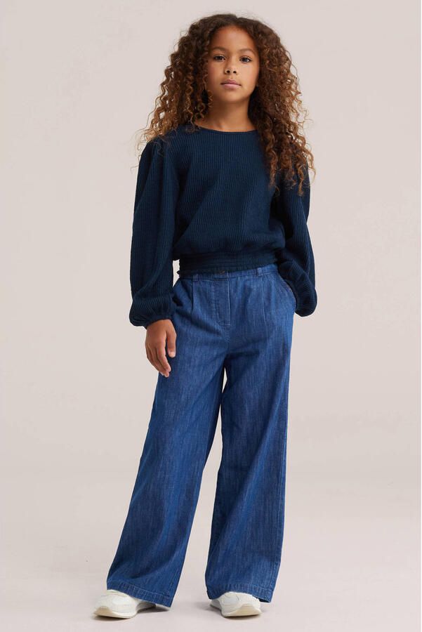 WE Fashion blousetop donkerblauw - Foto 3