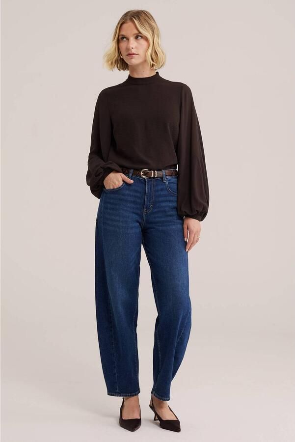 WE Fashion blousetop donkerbruin - Foto 2