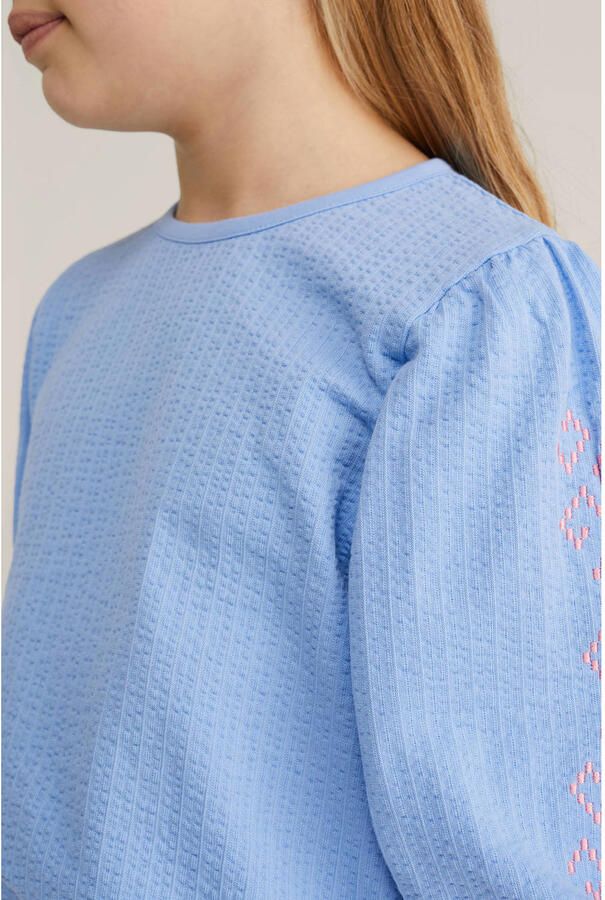 WE Fashion blousetop lichtblauw - Foto 2