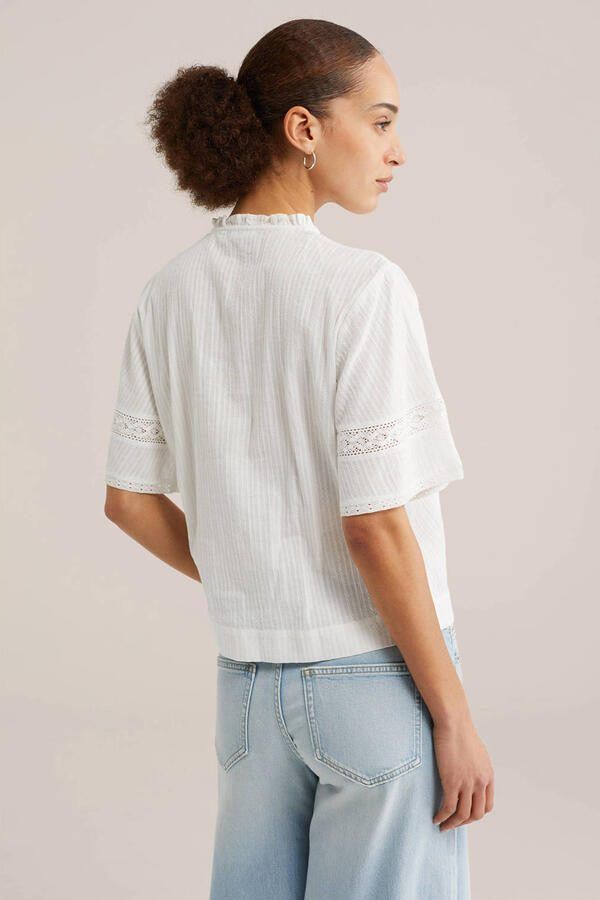 WE Fashion blousetop wit broderie - Foto 3