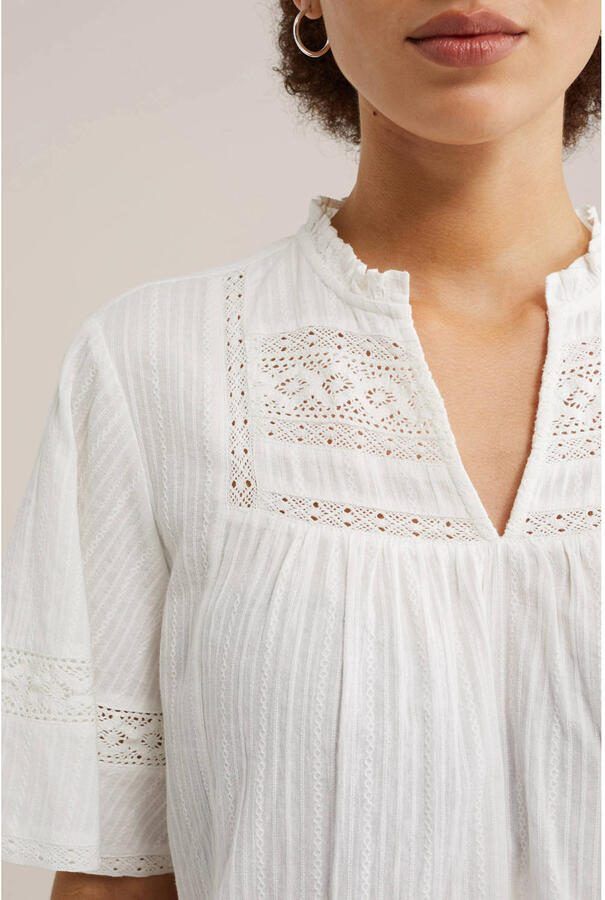 WE Fashion blousetop wit broderie - Foto 2