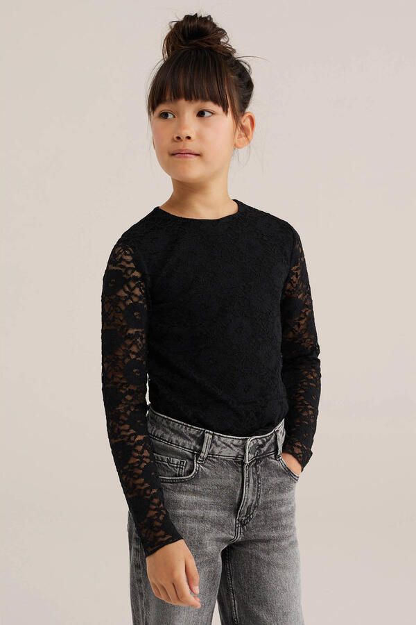 WE Fashion blousetop zwart