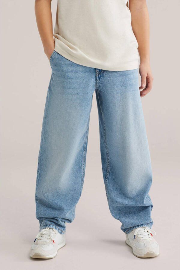 WE Fashion Blue Ridge baggy jeans medium blue denim