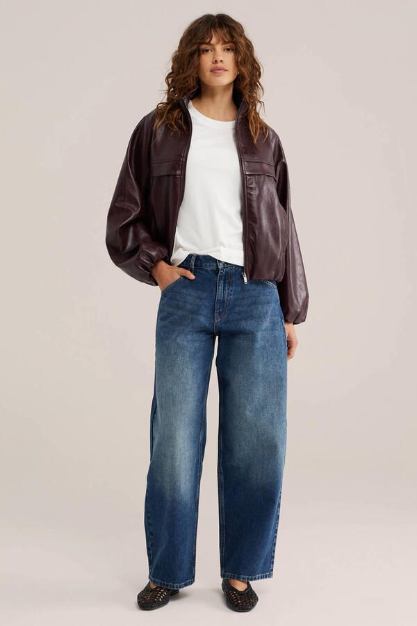 WE Fashion Blue Ridge barrel jeans dark blue denim - Foto 2