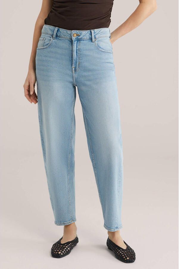 WE Fashion Blue Ridge barrel jeans light blue denim