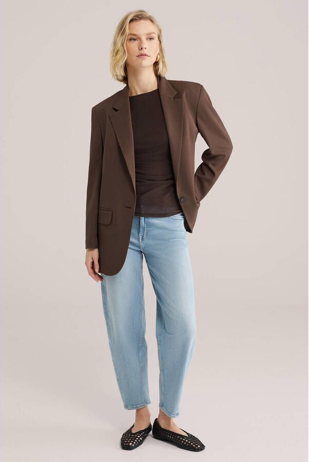 WE Fashion Blue Ridge barrel jeans light blue denim - Foto 3