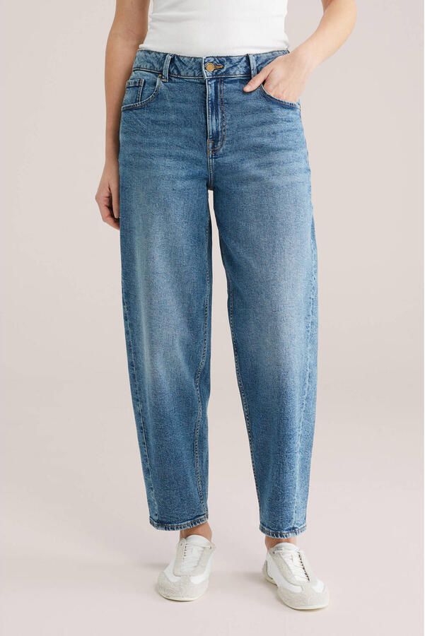 WE Fashion Blue Ridge barrel jeans medium blue denim