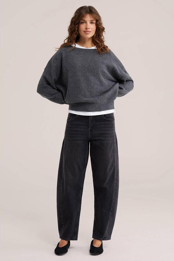 WE Fashion Blue Ridge barrel jeans zwart - Foto 2
