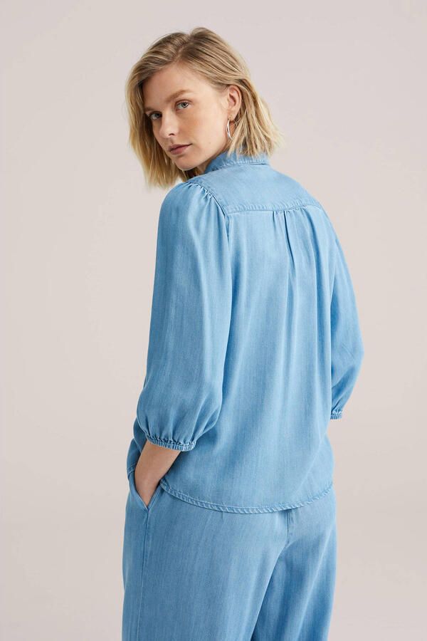 WE Fashion Blue Ridge blouse light blue denim - Foto 2