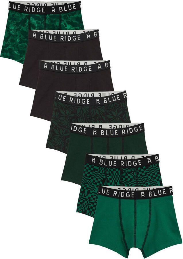 WE Fashion Blue Ridge boxershort groen zwart (set van 7) - Foto 2