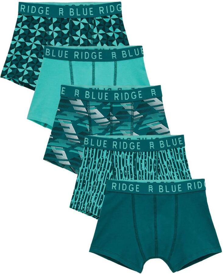 WE Fashion Blue Ridge boxershort petrol groen (set van 5)