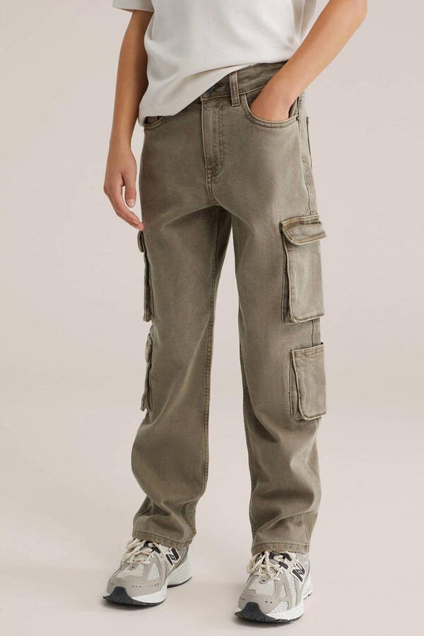 WE Fashion Blue Ridge cargo jeans groen