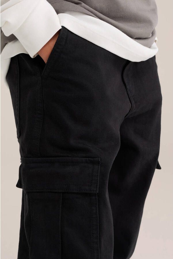 WE Fashion Blue Ridge cargobroek zwart - Foto 2